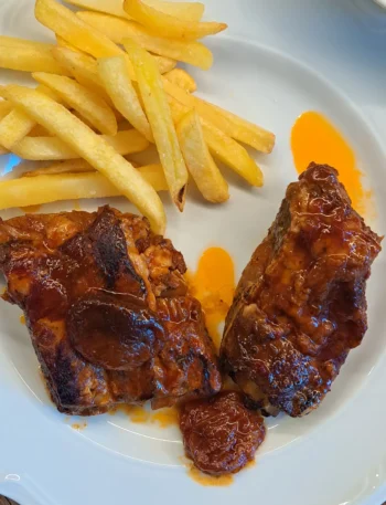 żeberka w ketchupie z miodem