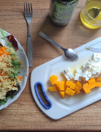 salatka-z-kasza-bulgur-feta-dynia